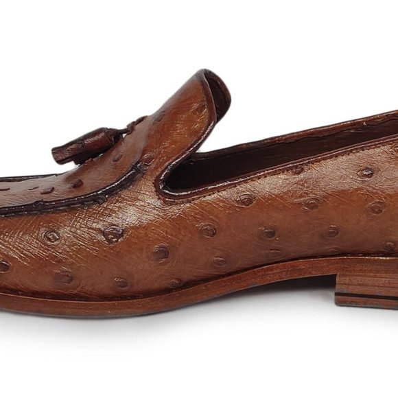 Bashwood Handmade Artificial Ostrich Leather Shoes For Men